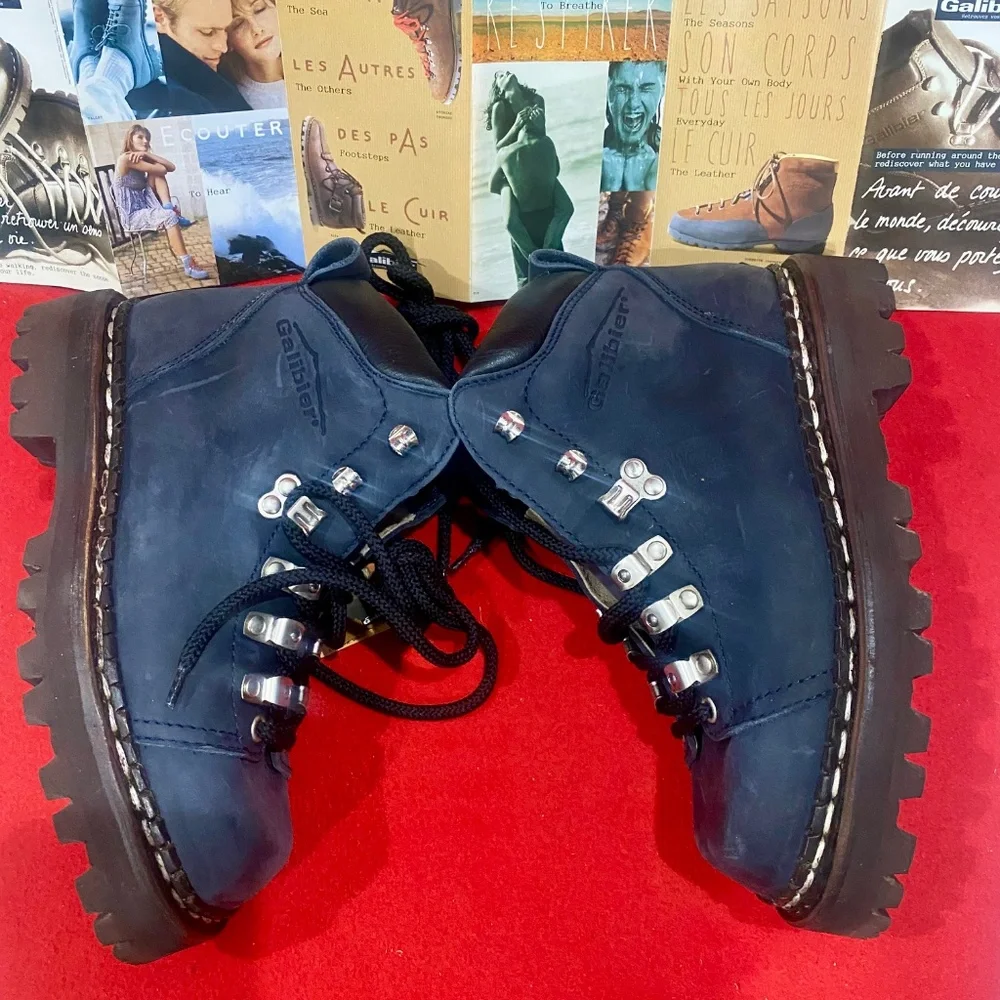 Ladies Galibier Leather Booth Made In France Sz 6 - Picture 4 of 6